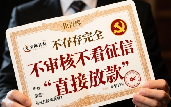 不看征信直接放款平台有哪些,真的不用审核吗? 不看征信直接放款平台有哪些