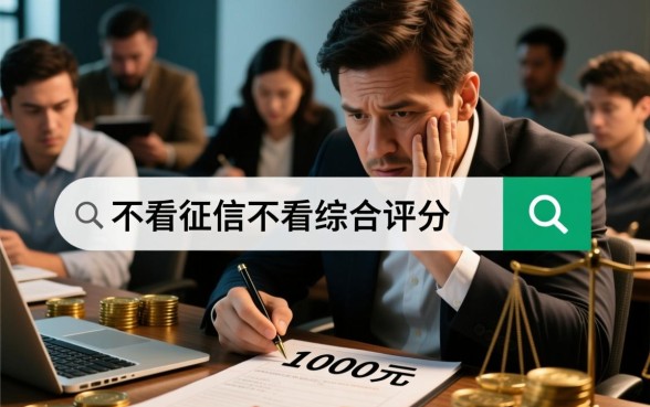 不看征信网贷急需1000能下款吗?哪里可以借到不看综合评分的? 不看征信网贷急需1000能下款吗