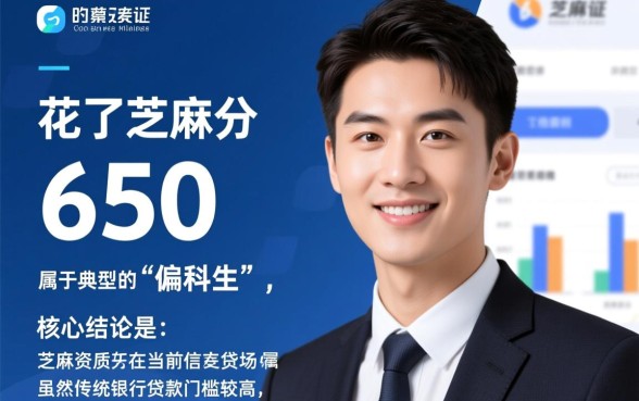 征信花了芝麻分650能下款吗
