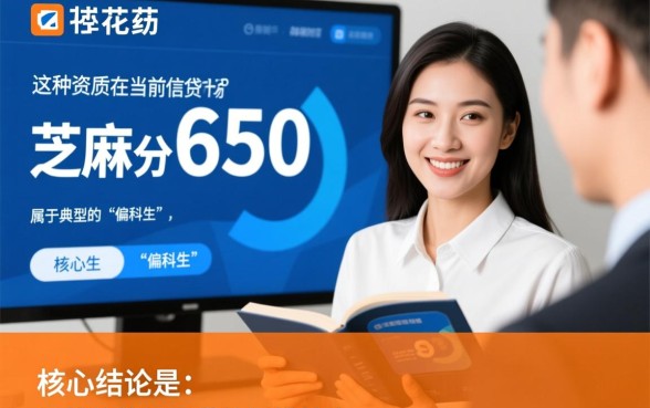 征信花了芝麻分650能下款吗