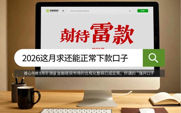 2026年1月下款口子有哪些