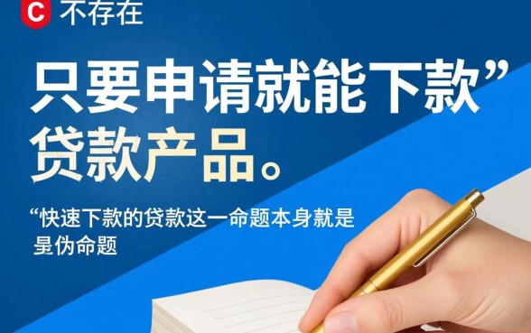 是不是只要申请就能快速下款的贷款