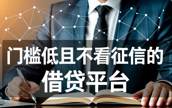 门槛低且不看征信的借贷平台靠谱吗