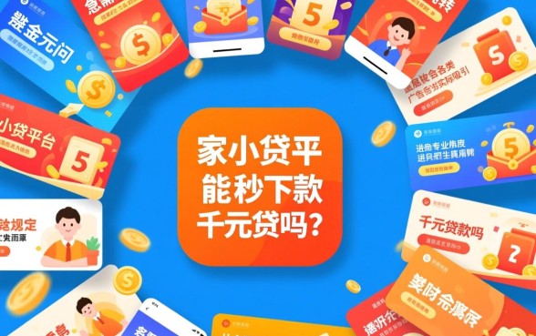 家小贷平台真的能秒下款千元贷款吗,正规吗 家小贷平台真的能秒下款千元贷款吗