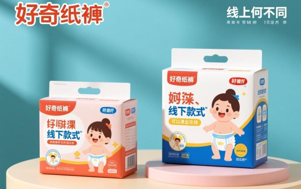 好奇纸尿裤线下款式与线上有何不同