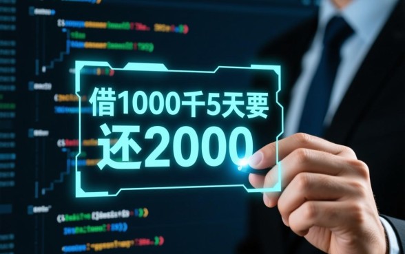 借1000五天还2000合法吗