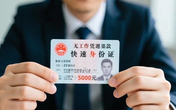 无工作凭身份证怎么贷5000?哪里申请秒下款? 无工作凭身份证怎么贷5000