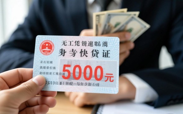 无工作凭身份证怎么贷5000?哪里申请秒下款? 无工作凭身份证怎么贷5000