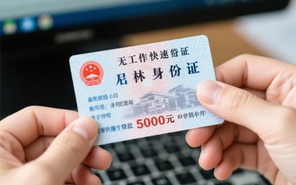 无工作凭身份证怎么贷5000?哪里申请秒下款? 无工作凭身份证怎么贷5000