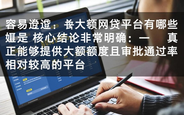 2026容易下款的大额贷款怎么申请