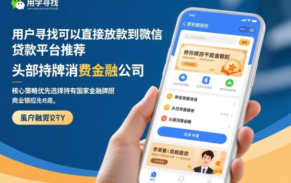 可以直接放款到微信的贷款平台有哪些?微信贷款哪个平台秒下款? 可以直接放款到微信的贷款平台有哪些