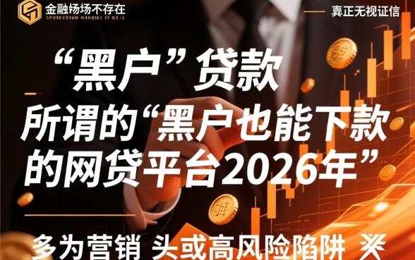2026黑户网贷平台能下款吗