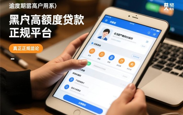 征信黑户逾期怎么借高额度贷款