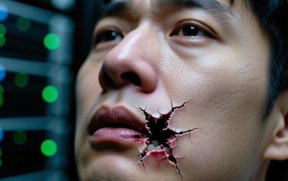 梦见鼻子下边脸皮裂开