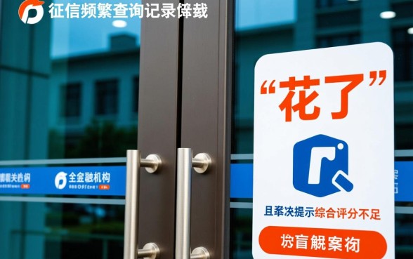 征信花了综合评分不足在哪能借到钱