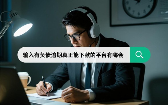 有负债逾期真正能下款的平台有哪些