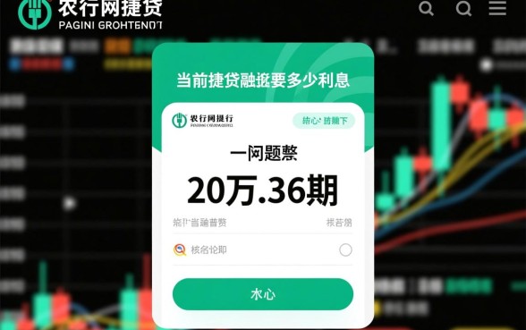 农行网捷贷20万36期要多少利息
