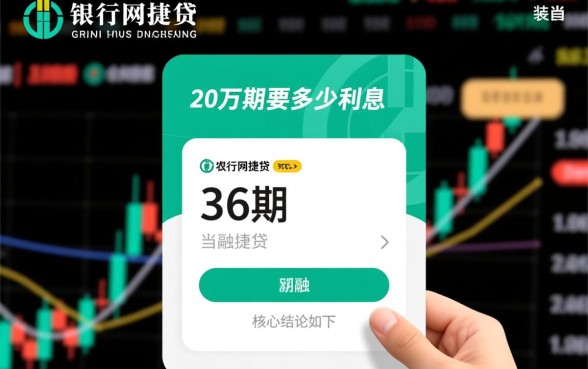 农行网捷贷20万36期要多少利息