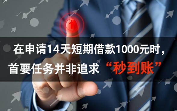 14天短期借款1000元怎么申请