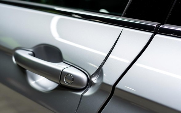 轿车车门上面一个口子怎么弄下来的