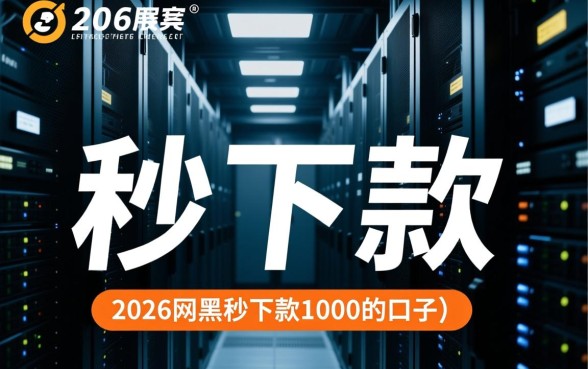 2026网黑秒下款1000的口子靠谱吗