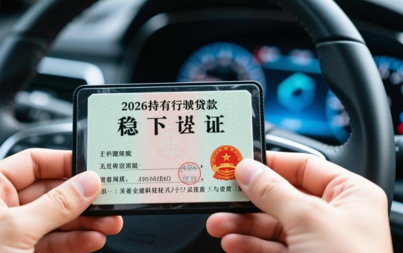 2026年有行驶证稳下的贷款口子吗?怎么申请容易过? 2026年有行驶证稳下的贷款口子吗