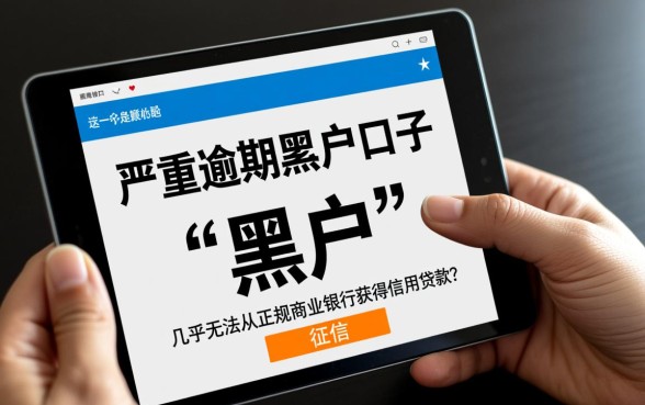 严重逾期黑户口子能贷款吗