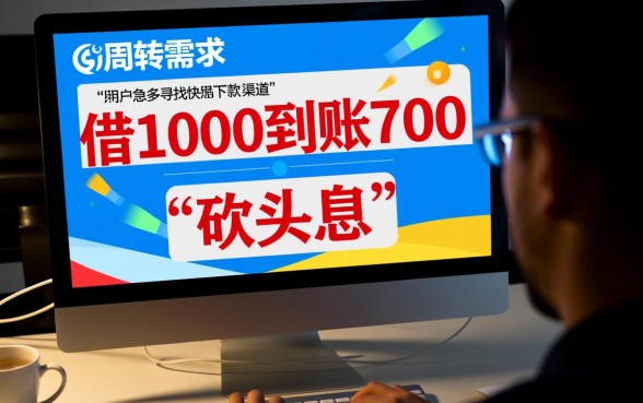 借1000到账700的口子秒下款吗