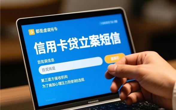 信用卡贷发来的立案短信是真的吗