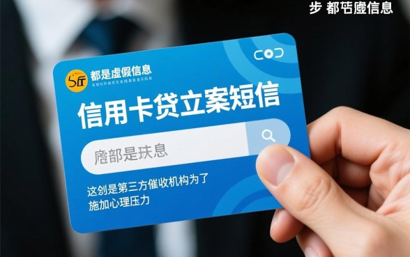 信用卡贷发来的立案短信是真的吗
