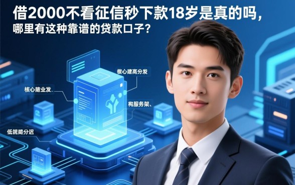 借2000不看征信秒下款18岁是真的吗