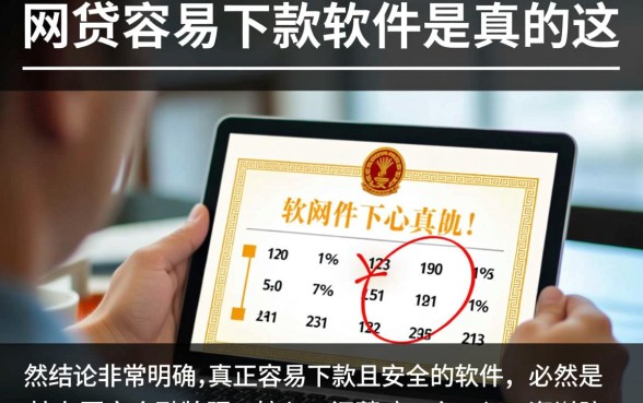 哪些网贷最容易下款的软件是真的