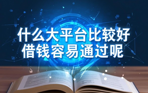 什么大平台比较好借钱容易通过呢