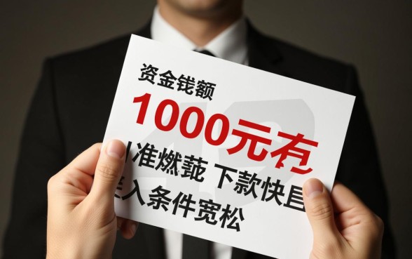 1000左右门槛低的贷款有哪些