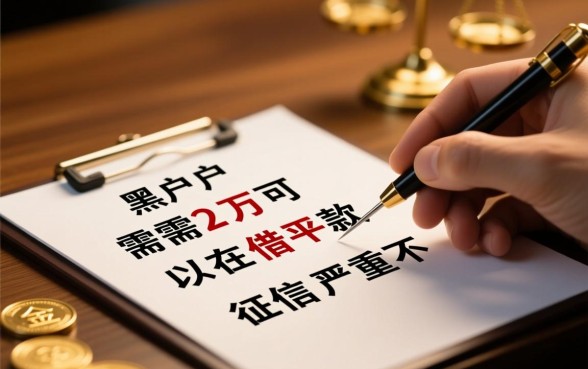 黑户需要2万可以在什么平台借款
