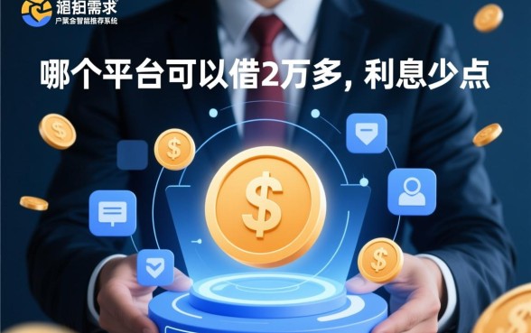 哪个平台可以借2万多利息少