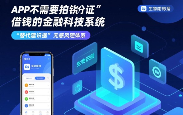 什么app不需要拍身份证借钱的