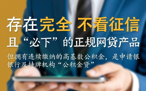 公积金不看征信必下的网贷有哪些