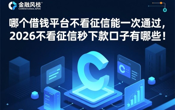 2026不看征信秒下款口子有哪些