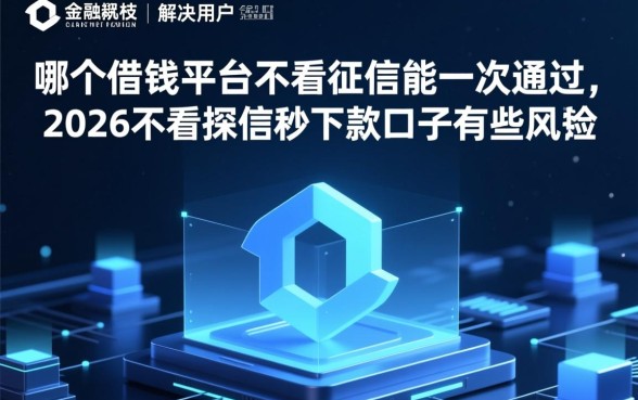 2026不看征信秒下款口子有哪些