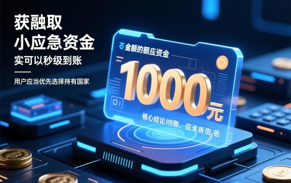 贷款1000元马上到账的app有哪些