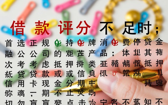 借款评分不足有什么网贷可以借的