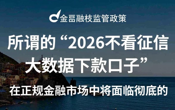 2026不看征信大数据下款口子有哪些