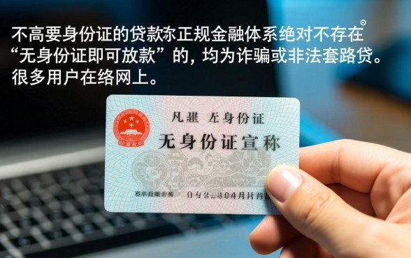 不需要身份证的贷款到底能不能贷