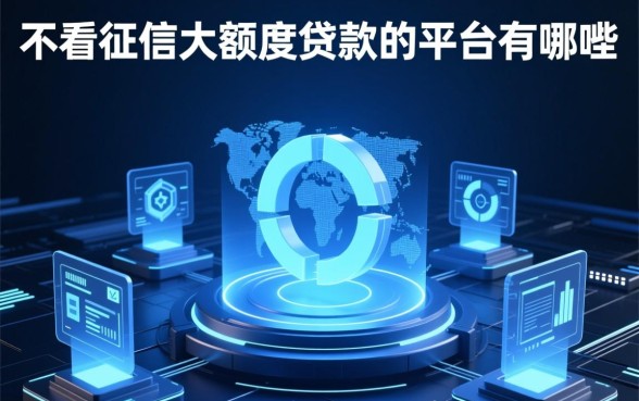 不看征信大额度贷款的平台有哪些