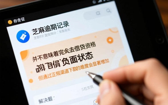 征信逾期芝麻分负面能下款的口子