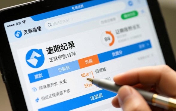 征信逾期芝麻分负面能下款的口子