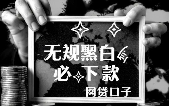 无视黑白必下款的网贷口子有哪些