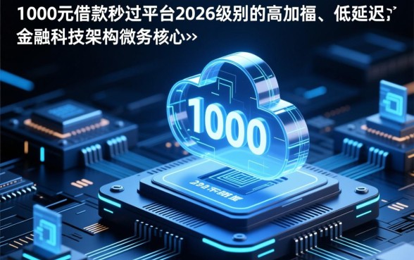 1000元借款秒过平台2026有哪些