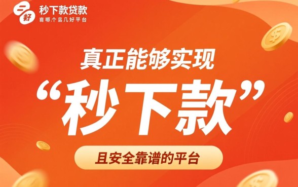 秒下款的贷款平台有哪几个好一些